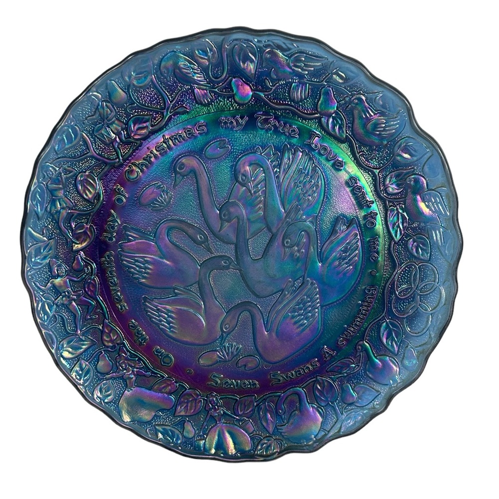 Seven Swans a Swimming, 1976, ultra blue Imperial.